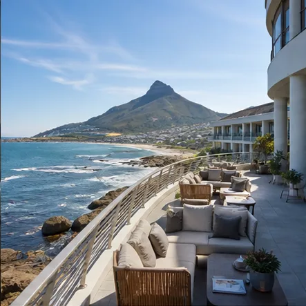 Atlantic seaboard hotel terrace context